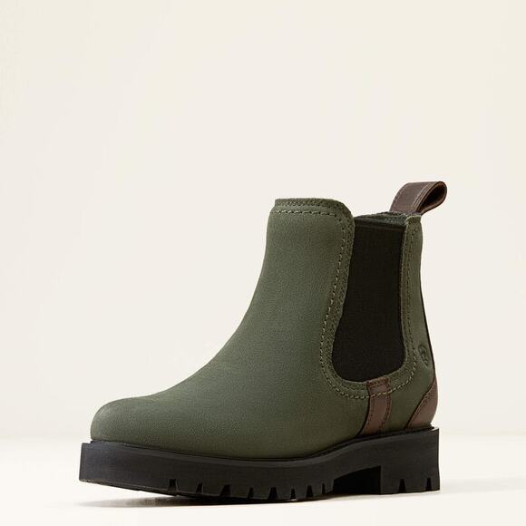 NEW Ariat Wexford Lug Waterproof Chelsea Boot Forest Green Chunky Sole Outdoor - Picture 3 of 15